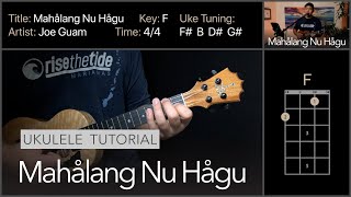 Ukulele Tutorial Mahålang Nu Hågu Joe Guam [upl. by Persas861]