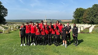 Leyton Orient Academy make historic trip to Somme battlefields [upl. by Ardy653]