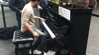 Public Piano Bohemian Rhapsody Berlin Grand Central Station [upl. by Johnette]