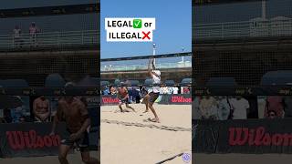 Was this Set LEGAL🤨🧐🏐 beachvolleyball volleyball volleyballworld volleyballplayer question [upl. by Rexer]