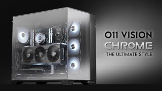 Chrome the New Black  Lian Li O11 VISION Chrome Powerful Gaming PC Build [upl. by Pedersen914]