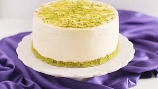 Pistachio Cake with Honey Vanilla Buttercream [upl. by Secundas]