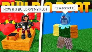 BUILD OUT OF PLOT GLITCH Almost Patched  ROBLOX Build A Boat [upl. by Lemor295]