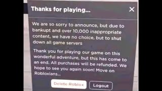 ROBLOX 2024 SHUTDOWN LIVE EVENT [upl. by Ahsenahs]