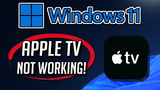 Apple TV app Not Working or Not Opening on Windows 11  10 [upl. by Lecram]