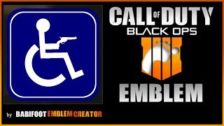 COD BO4 Emblem Tutorial  Handicap Icon VERY EASY [upl. by Bernstein]