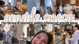 L’ho ripresa di nascosto grande spesa con aiuto per l’organizzazione pulizia intensa debbyg vlog✨ [upl. by Faxen]