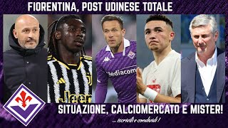 FIORENTINA POST UDINESE TOTALE ITALIANO SQUADRA CALCIOMERCATO ACQUISTI CHAMPIONS SITUAZIONE [upl. by Acirtal]