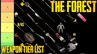 Weapon Tier List  The Forest [upl. by Itagaki]