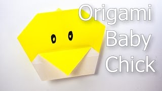 origami a baby chick face [upl. by Giffie644]