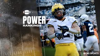 College Football Power Rankings Michigan jumps Ohio State to retake No 2 spot  CBS Sports [upl. by Shannah]