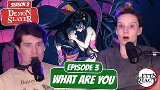 AN UPPER RANK  Demon Slayer Season 2 Newlyweds Reaction  Ep 3 “What Are You” [upl. by Aneetak]