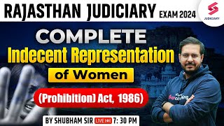 Complete Indecent Representation of Women Prohibition Act 1986  Shubham Sir [upl. by Eetnahc]