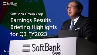 Highlight Video SoftBank Group Corp Earnings Results Briefing for Q3 FY2023 [upl. by Joh]