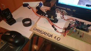 Arduino Robotic Arm controlled with Matlab mouse and webcam [upl. by Arehc872]