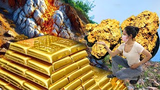 HUGE Gold Nuggets From Bolivias Largest Mining Ground  Gold Rush [upl. by Osrick154]