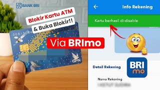 Cara Blokir amp Buka Blokir Kartu ATM BRI di BRImo  Update 1 [upl. by Dosia775]