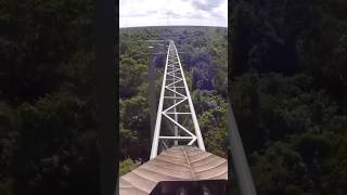 ‼️NIGHTMARE Roller Coaster in Mexico 😱 Would you ride it rollercoaster mexico nightmare [upl. by Aierbma673]