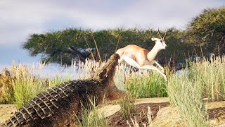 Playing as a 750kg Crocodile  Animalia Survival [upl. by Coad]