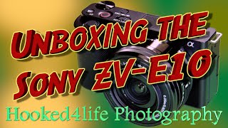 Unboxing the Sony ZV E10 vlogging camera 1650mm f3556 power zoom lens amp wireless shooting grip [upl. by Aseek927]