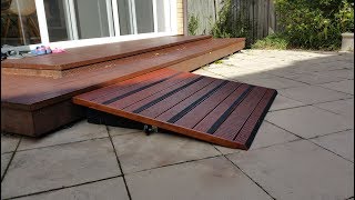 A ramp  made of merbau deck and 2x4s [upl. by Notniv454]