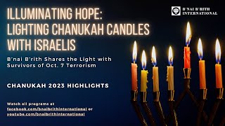 Highlights from Lighting Menorah Candles with Israelis  Chanukah 2023 [upl. by Adnuhsat]