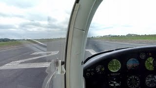 PA38 TAKEOFF FROM NOTTINGHAM CITY AIRPORT [upl. by Ozzie]