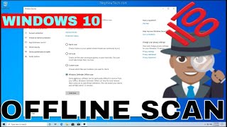 How To Run Windows 10 Boot Time Virus Scan [upl. by Thanos]