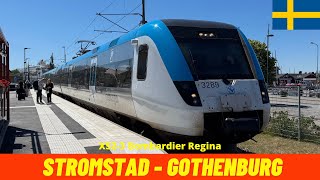 Cab Ride Strömstad  Gothenburg Vänern and Bohus Line Sweden train drivers view 4K [upl. by Trahern]