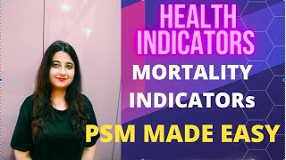 PSM Made Easy Health IndicatorsMortality Indicators NEETPGFMGE [upl. by Downing]