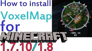 Minecraft 171018  How to install VoxelMap Mod OUTDATED [upl. by Oakie]