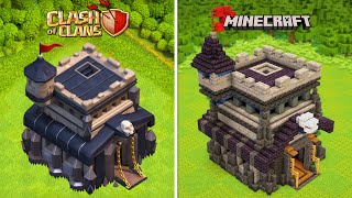 I Made Every Town Hall From Clash Of Clans in Minecraft [upl. by Tiffani]