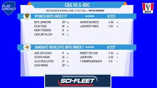 Ipswich Boys Under 17 v SandgateRedcliffe Boys Under 17 [upl. by Ahsieyn351]