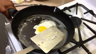 Eggs in Newly Seasoned Cast Iron [upl. by Derriey]