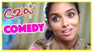 Vel Movie comedy scenes  Vel  Suriya amp Asin Cute Comedy scene  Surya  Vadivelu  Asin [upl. by Ivatts]