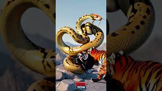 A giant snake and tiger fight sorts snake kingkong giantsnake tiger fighting dinosaurs cat [upl. by Nylatsirhc918]