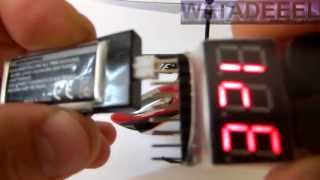 18s LiPo Voltage Tester Alarm DEMO [upl. by Nhguavad367]