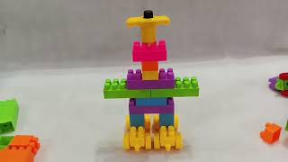 Making robot with building blocks for kids  Kids creative activities at home [upl. by Einnaf747]