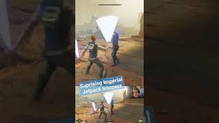 Surprising 3 Imperial Jetpack Troopers starwarsjedisurvivor starwars gaming [upl. by Adnahsat355]