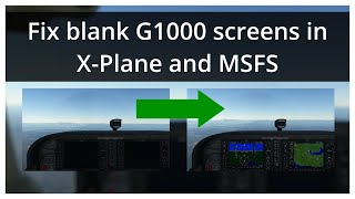 Fix blank G1000 screens in XPlane and Microsoft Flight Simulator if you have Honeycomb Alpha Yoke [upl. by Maguire146]