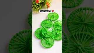 How to make old bangles Wall hanging ideasBangles craft ideas youtubeshorts shorts craft [upl. by Annaigroeg862]