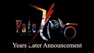 ANNOUNCEMENT FateZero Years Later  Teaser [upl. by Penni]