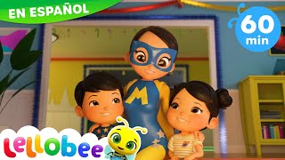 ¡Supermamá en Invierno Canciones Infantiles  Dibujos Animados Lellobee en Español [upl. by Langsdon]