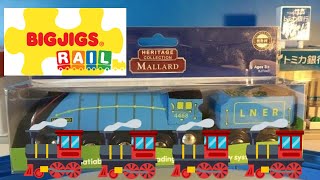 BIGJIGS Rail unpack Mallard  Heritage Collection  Bigjigs Train Choot choot train BJT440 02726 [upl. by Lrad]