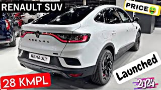 RENAULT ARKANA LAUNCHED 🔥 2024 PRICE MILEGA 28KMPL RENAULT SUV LAUNCH [upl. by Hadrian]