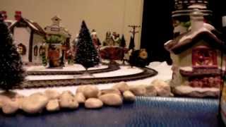 Christmas Village Train and Trolley 2013  Part 1 [upl. by Pulchia708]