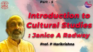 Cultural Studies 5  Janice A Radway  p harikrishna [upl. by Jobey]