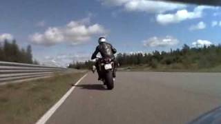 BMW R1200S Trackday Mittsverige 090814 [upl. by Lulita]