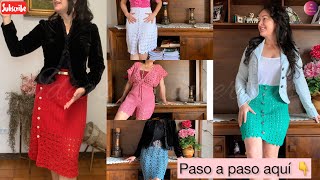 Faldas a crochet paso a paso Aquí en ideas crocheritas 💐 [upl. by Fogel]