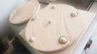 Lazy Susan made of 100 WOOD [upl. by Tichonn949]